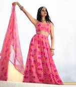 Pink Tropicana Lehenga set
