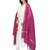 Dark Pink Colored Cotton Silk Dupatta.