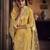 MUSTURD YELLOW THREAD EMBROIDERED WITH FOIL MIRROR ORGANZA GHARARA SUIT SEMI STITCHED