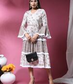 Fancy And Trendy Party Wear Kurti In Stunning White Colour