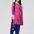 Pisara Pink Crepe Printed Dress material With Dupatta