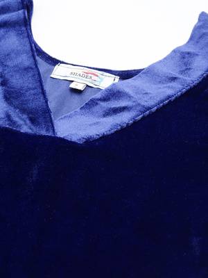 SHADES Royal Blue Velvet Suit (Set of 2) 2