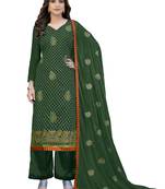 Green embroidered chanderi salwar