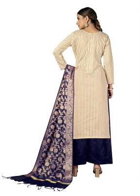 Beige embroidered Art Silk salwar 3