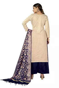 Beige embroidered Art Silk salwar