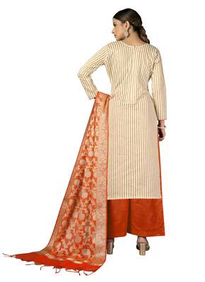 Beige embroidered Art Silk salwar 3
