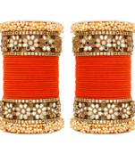 Orange bangles-and-bracelets