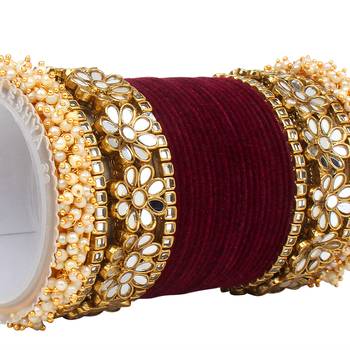 Maroon bangles-and-bracelets 2