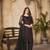 Heavy Black Sequance Embroidery Work In Maroon Colour And Girlish Net Fabric
