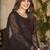 Heavy Black Sequance Embroidery Work In Maroon Colour And Girlish Net Fabric