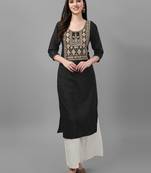 Casula York Patten Black Colour Kurti