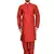 Maroon plain art silk  kurta-pajama