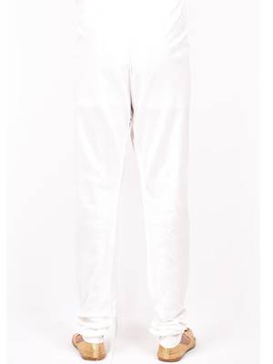 Fawn plain art silk  kurta-pajama 4