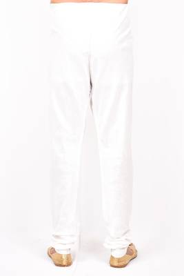 Fawn plain art silk  kurta-pajama 3