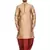 Gold plain art silk dhoti-kurta