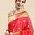 Peach woven paithani silk saree with blouse