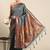 Grey woven paithani silk saree with blouse