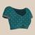 Teal woven paithani silk saree with blouse