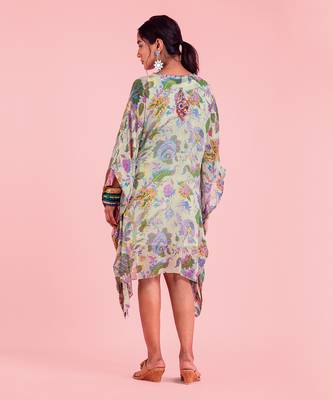 Vayu White Kaftan Dress 4