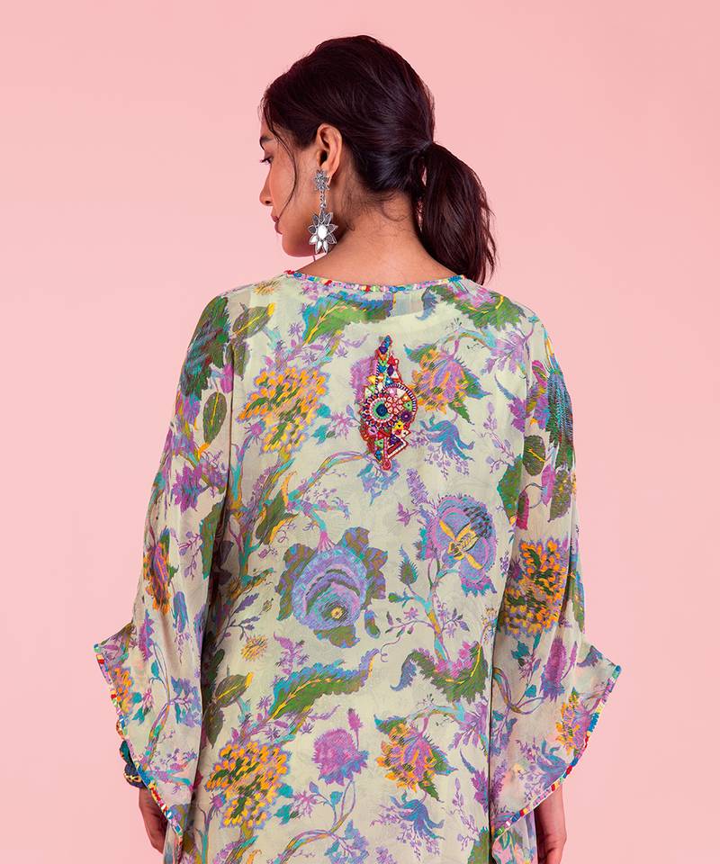 Vayu White Kaftan Dress