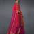 Orange- Hot Pink Banarasi Zari Handwoven Overlay Jacket Set