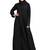 Khadija Fashion, Lovely Front Open Stonework , Abaya|Burqa,  Fashionable Look, Black Colour, Pack Of 2