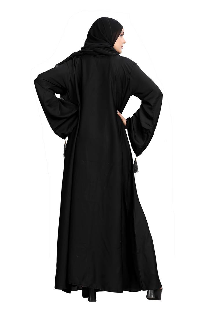 Khadija Fashion, Traditional Abaya|Burqa For Women|Girls, Fashionable Look, Black Colour, Pack Of 2