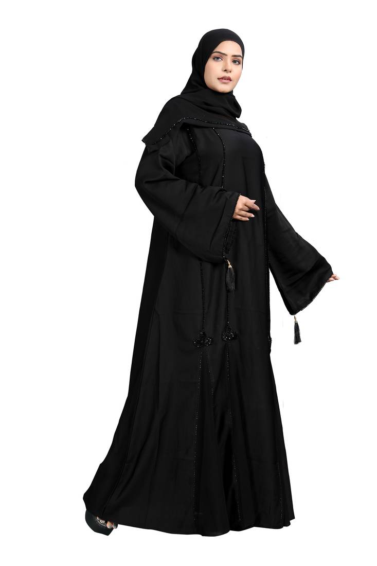 Khadija Fashion, Traditional Abaya|Burqa For Women|Girls, Fashionable Look, Black Colour, Pack Of 2