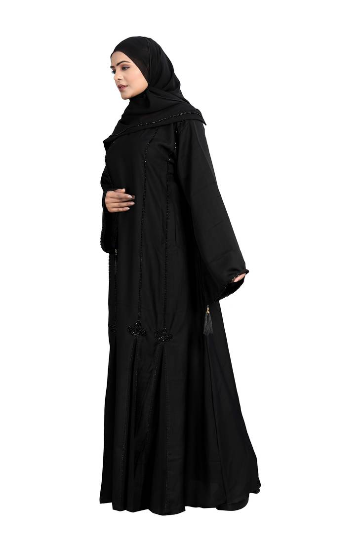 Khadija Fashion, Traditional Abaya|Burqa For Women|Girls, Fashionable Look, Black Colour, Pack Of 2