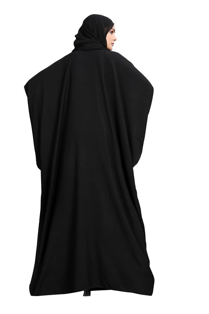 Khadija Fashion, Traditional And Stylish Dubai Abaya For Womens And Girls, Classic Look, Black Colour, Pack Of 2