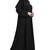 Khadija Fashion, Front Side Handwork Abaya|Burqa For Women And Girls Fashionable Look, Black Colour, Pack Of 2
