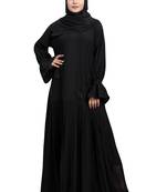Khadija Fashion, Fancy And Lite Worked Design Abaya|Burqa For Women, Best Quality Coth Color - Black Pack Of 2