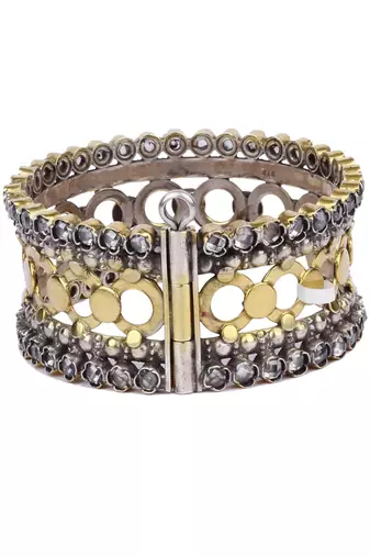 Sangeeta Boochra X Payal Singhal  Nasim Silver Openable Bangle