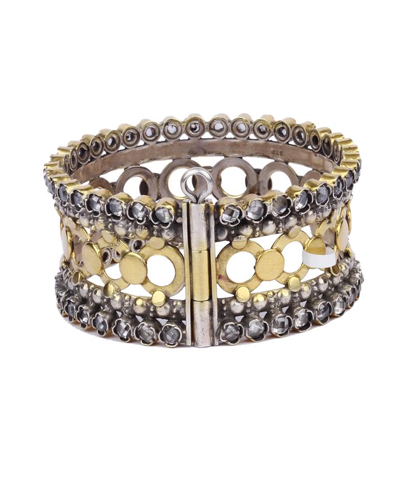 Sangeeta Boochra X Payal Singhal  Nasim Silver Openable Bangle