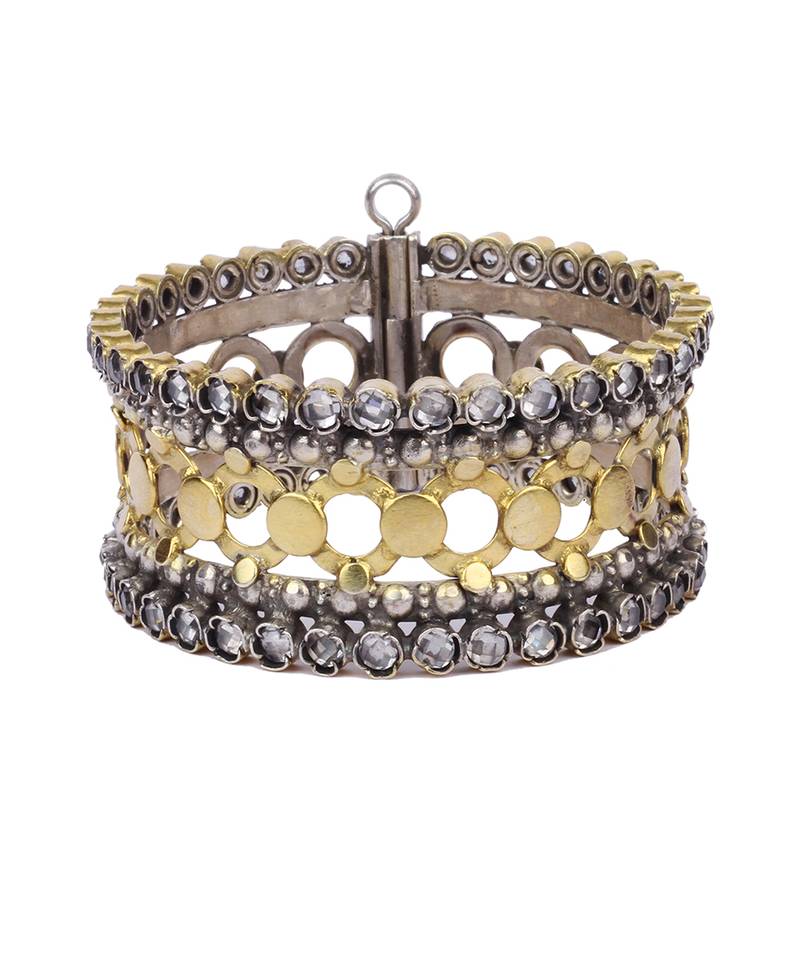 Sangeeta Boochra X Payal Singhal  Nasim Silver Openable Bangle