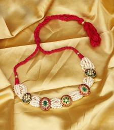 Sangeeta Boochra X Payal Singhal  Farah Silver Choker with Pearl Chain