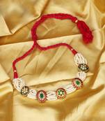 Sangeeta Boochra X Payal Singhal  Farah Silver Choker with Pearl Chain