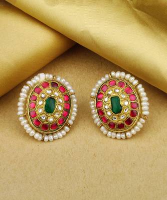 Sangeeta Boochra X Payal Singhal  Naaz Silver Earring with Pearls 1