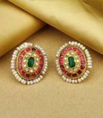 Sangeeta Boochra X Payal Singhal  Naaz Silver Earring with Pearls