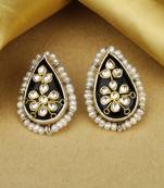 Sangeeta Boochra X Payal Singhal  Aayat Silver Earrings with Pearls