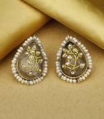 Sangeeta Boochra X Payal Singhal  Tahira Silver Crystal Stone Earring
