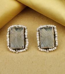 Sangeeta Boochra X Payal Singhal  Pakiza Silver Earring with Pearls