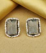 Sangeeta Boochra X Payal Singhal  Pakiza Silver Earring with Pearls