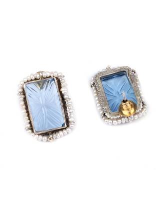 Sangeeta Boochra X Payal Singhal  Pakiza Silver Earring with Pearls 2
