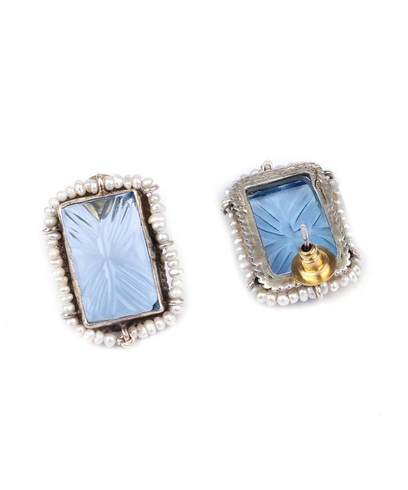 Sangeeta Boochra X Payal Singhal  Pakiza Silver Earring with Pearls