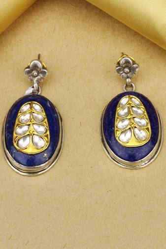 Sangeeta Boochra X Payal Singhal  Mehr Silver Earring with Gemstone