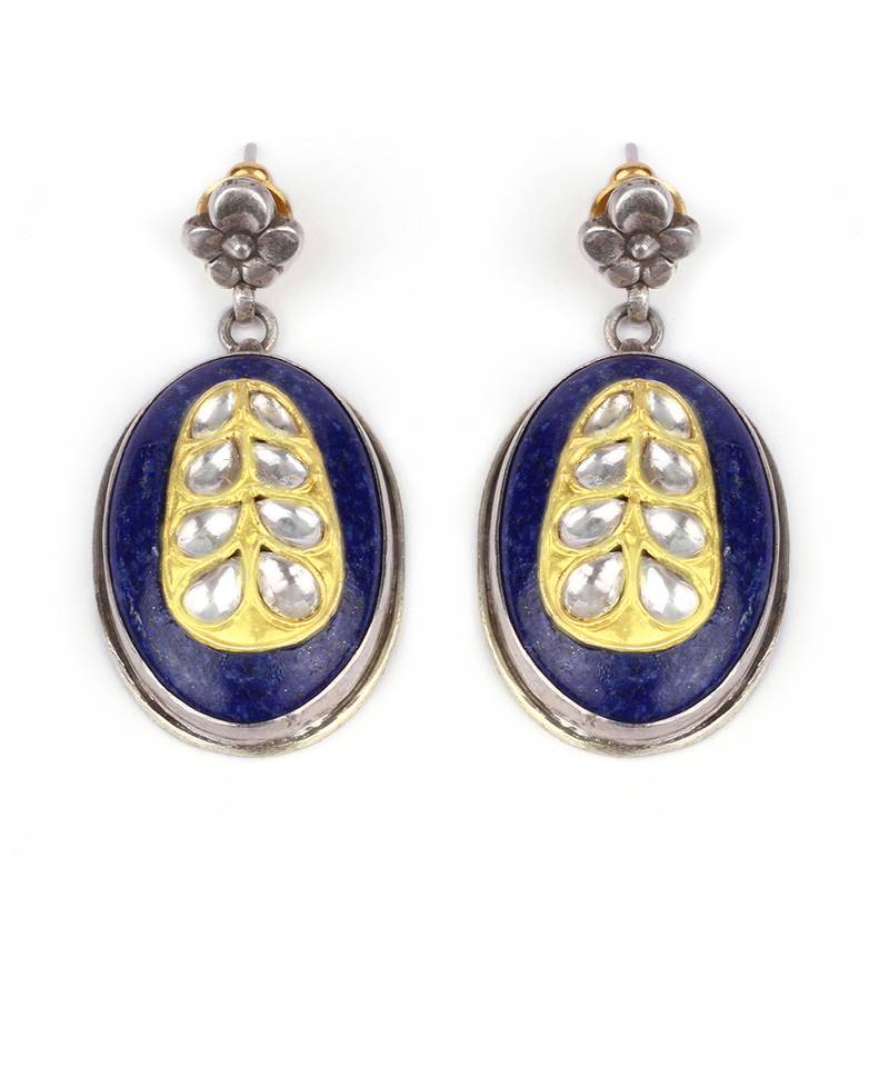 Sangeeta Boochra X Payal Singhal  Mehr Silver Earring with Gemstone