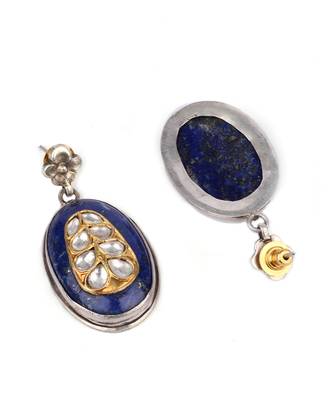 Sangeeta Boochra X Payal Singhal  Mehr Silver Earring with Gemstone 4