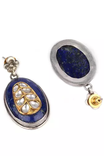 Sangeeta Boochra X Payal Singhal  Mehr Silver Earring with Gemstone