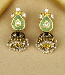 Sangeeta Boochra X Payal Singhal  Hasina Silver Earring with Kundan Work
